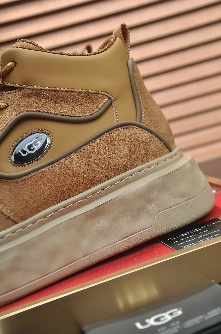 Men's shoes 💰640💶 [UGG] (full wool lining) top-end high-quality fur-in-one warm snow boots from Australia's warm luxury brand men's shoes, UGG-5877 official website synchronized, made of imported cowhide, carefully sewn...Imported rubber foam outsole (comfortable, soft, wear-resistant) The quality is really great...Exquisite workmanship, you can't put it down at first sight, available in sizes 39-44